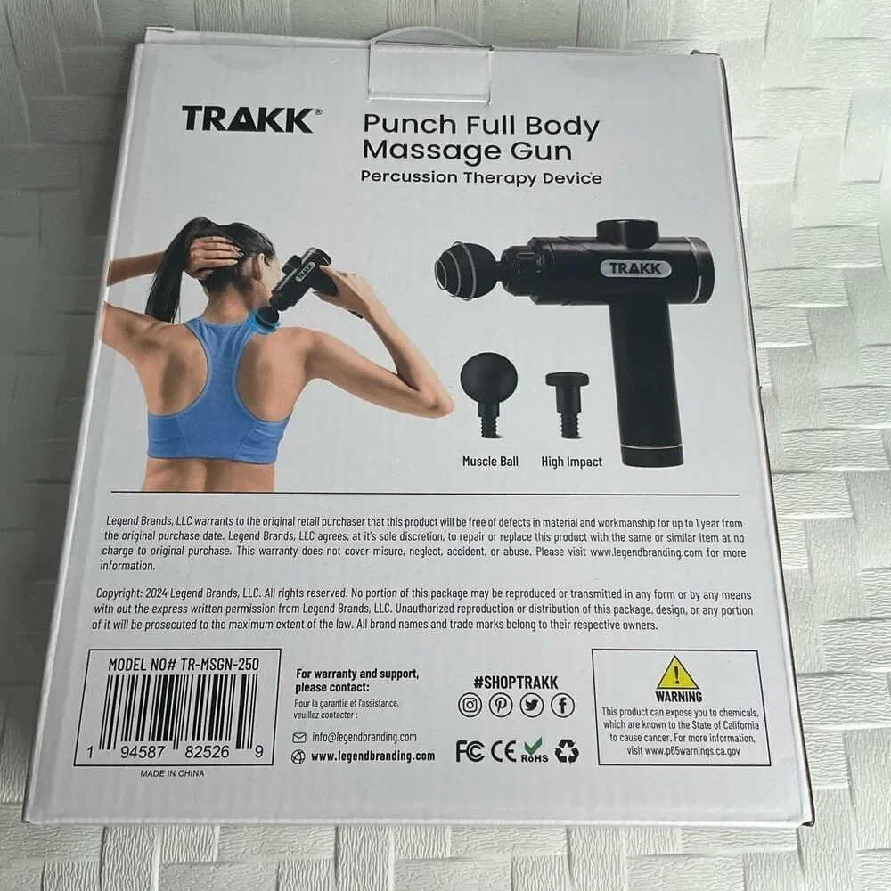 TRAKK‎ Recovery Collection Punch Full Body Massage Gun Percussion Therapy Device